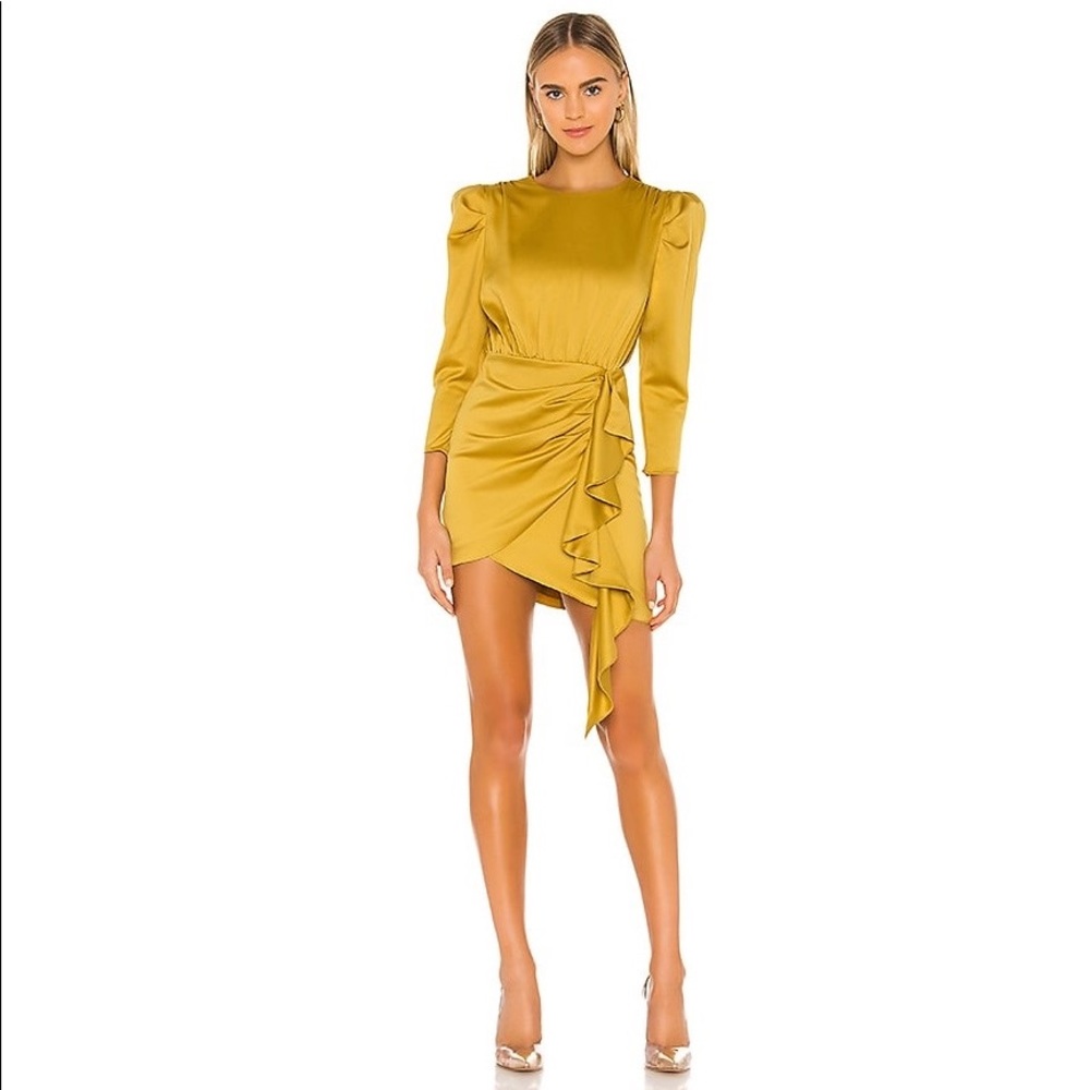 REVOLVE NBD Pandora Dress in Mustard Yellow